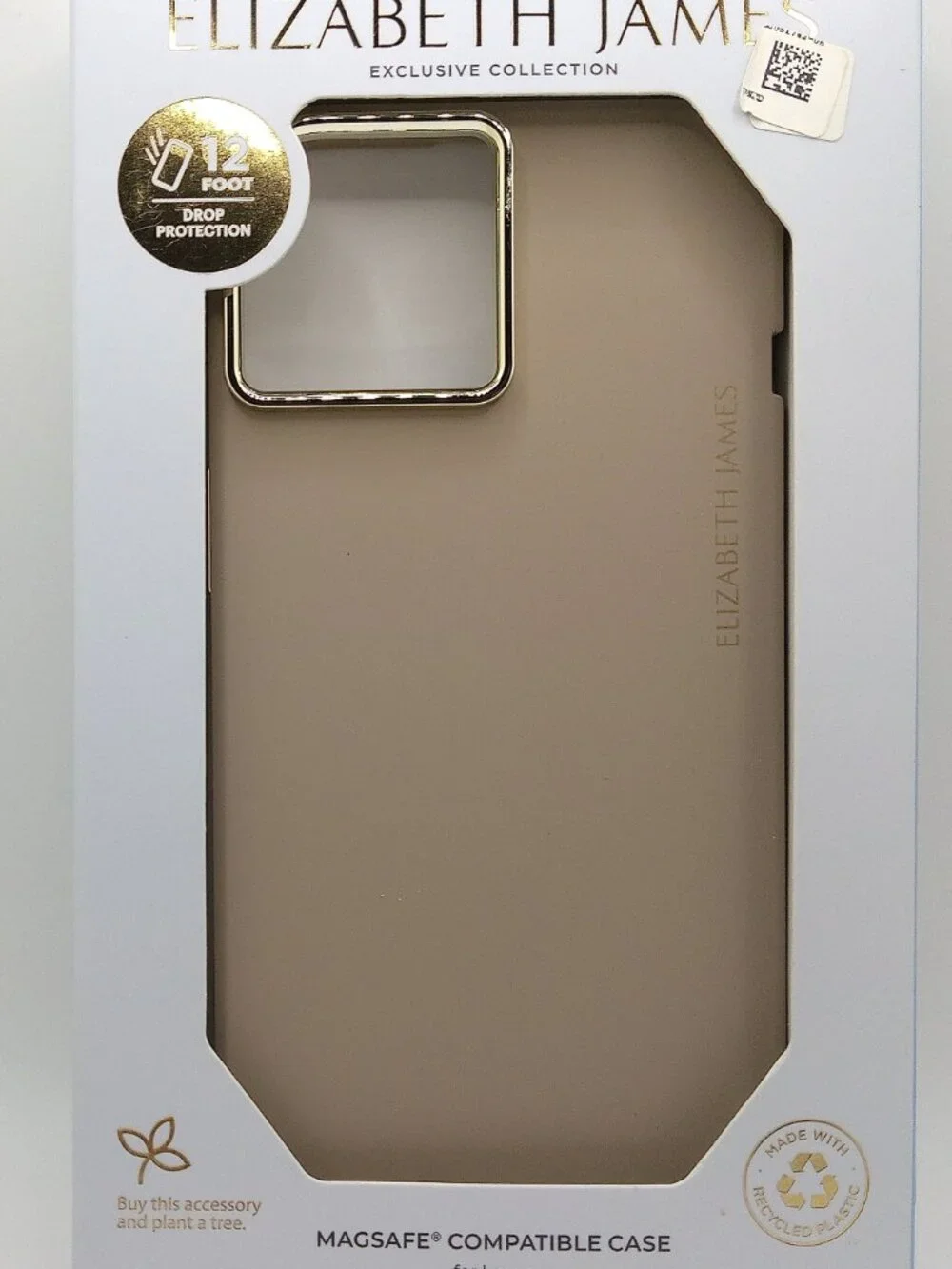 Elizabeth James Silicone Case MagSafe – iPhone 15/14/13 – Taupe – NEW